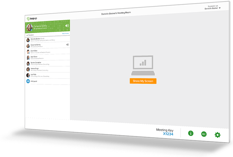 LoopUp Host View
