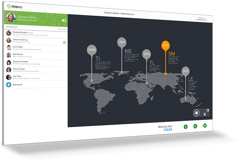 LoopUp Booker Host Screensharing