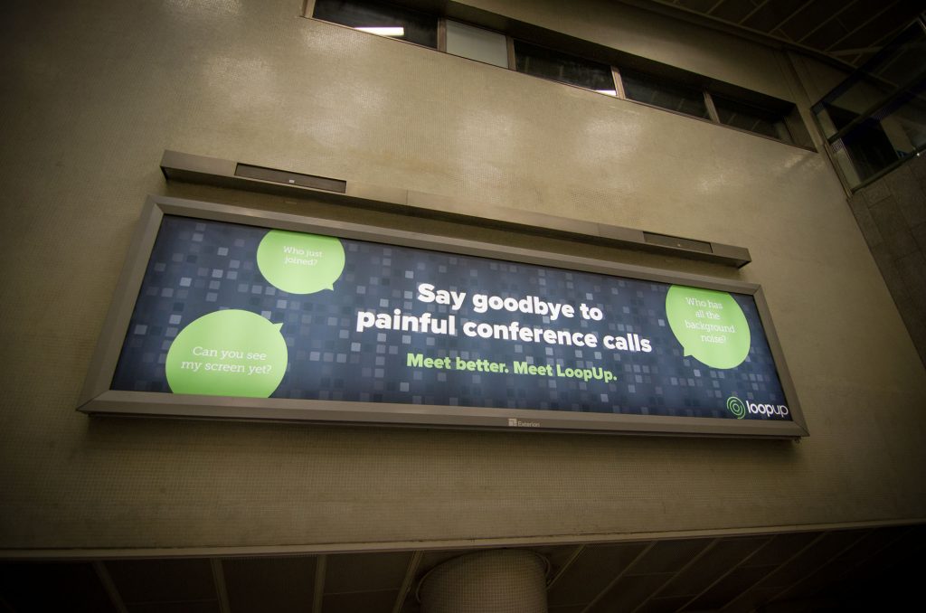 loopup london underground campaign say goodbye painful conference calls