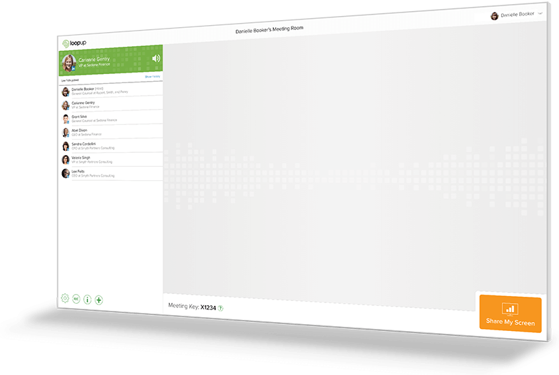 LoopUp Host View UI