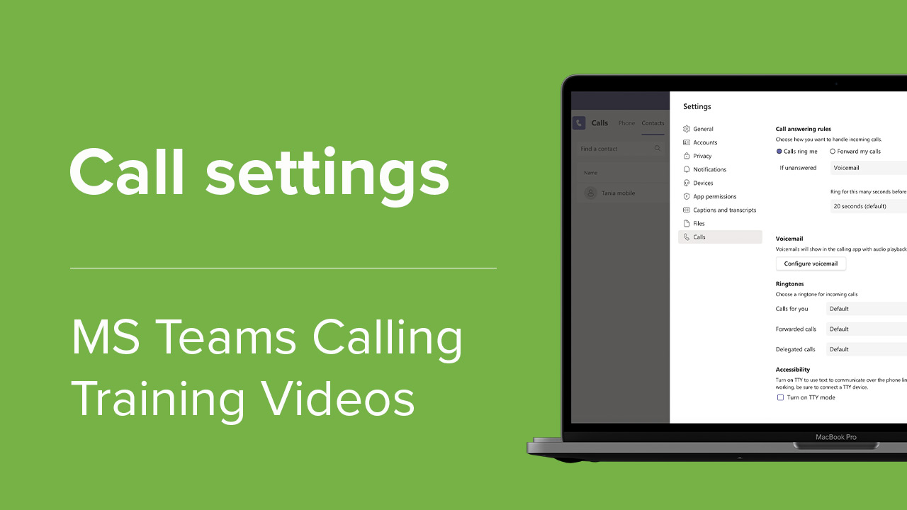 Call settings website