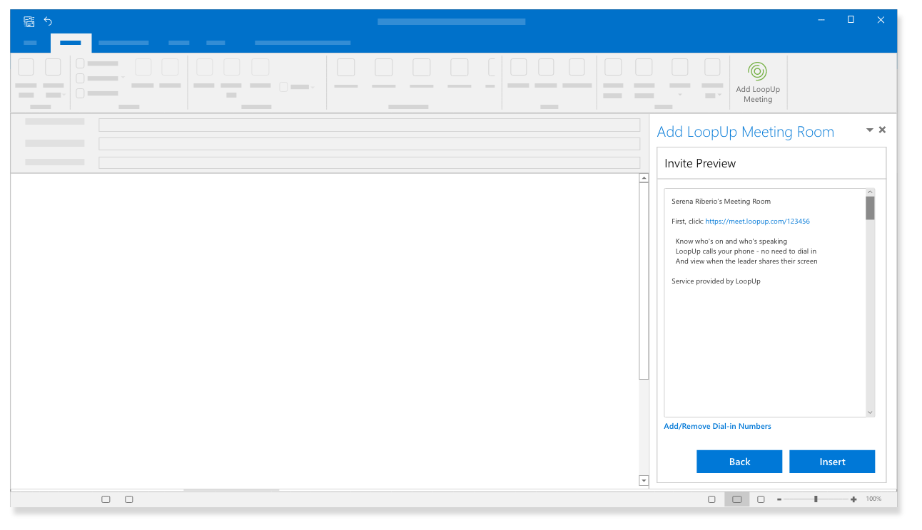 Outlook UI